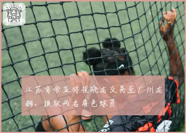 江苏肯帝亚将崔晓龙交易至广州龙狮,换取两名角色球员